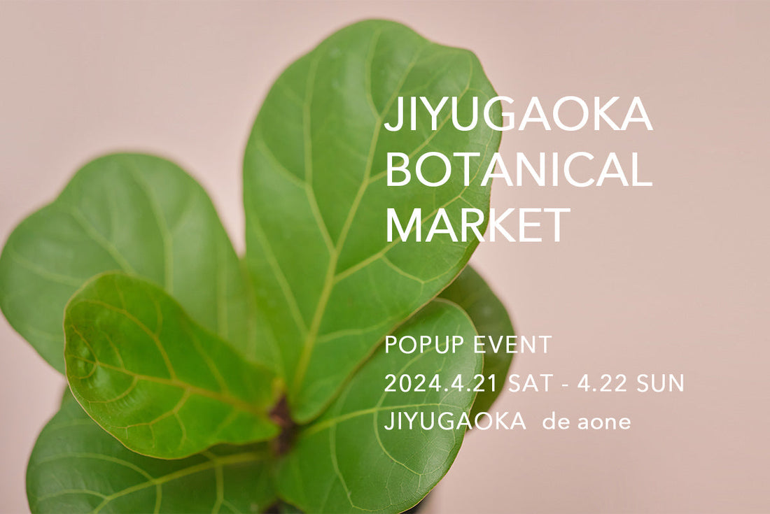 「JIYUGAOKA BOTANICAL MARKET」出店のお知らせ