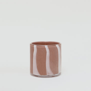 Stripe Glass Pot